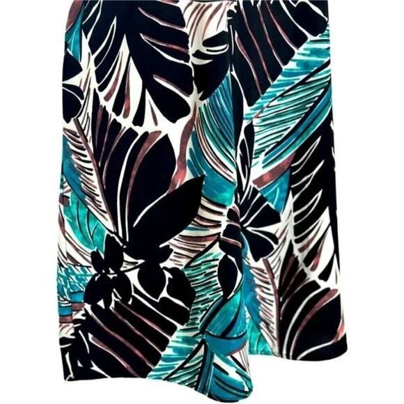Meghan LA Bold Tropical Print Sleeveless Mini Dress Large Summer Beach Vacation - Picture 3 of 9